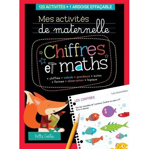 Chiffres Et Maths - 120 Activités + 1 Ardoise Effaçable