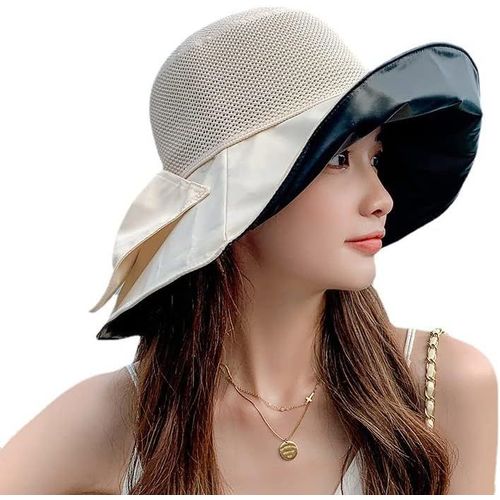 Asas-2022 Nouveauté Femme Capeline Été Casquette Visière Large Bord Pare-Soleil Chapeau De Soleil Pliable Respirant Chapeau De Plage Fille Anti-Uv Pour Cyclisme Voyage Camping Vacances Cadeau Pour Femme