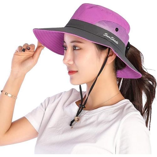 Asas-Chapeau Femme Anti-Uv,Chapeau De Soleil Pour Femme,Chapeau De Protection Solaire-Idéal Pour Voyage,Randonnée,Pêche