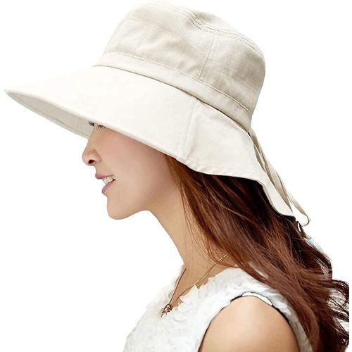 Asas-Siggi Femme Chapeau De Paille Pliable Capeline Upf50 Été N?ud Tresse Pare-Soleil Large Bord Plage Voyage