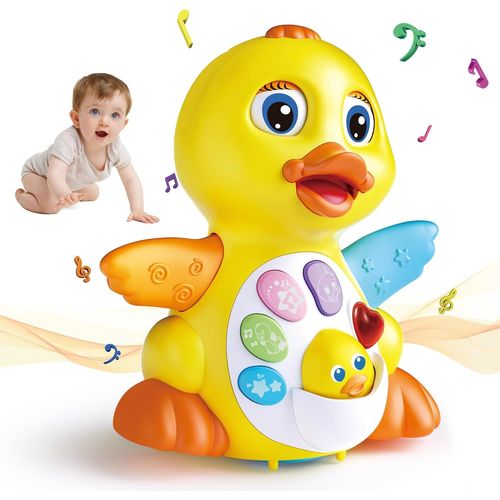 NAERYUT-Musicaux Jouets Bébé 6-12 Mois Cadeau Paques Bebe,Rampants Jouet Musical Enfant 1 An,Jouet Bébé Interactif,Jouet D'Activité Cadeau Paques Enfant 6 7 8 9 10 11 12 24 Mois