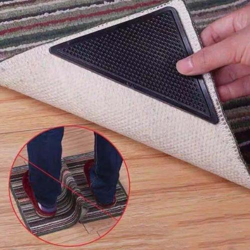 Tapis,4 pièces-lot Triangle réutilisable anti dérapant tapis en