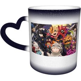 Tasses de décoloration créatives Anime Naruto cadeau amusant tasse à thé en  céramique cadeau amusant-blanc