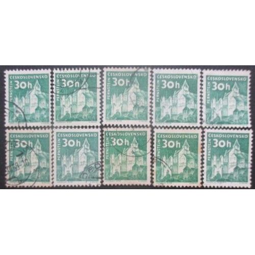 Tchecoslovaquie N°1071 X 10 Oblitéré