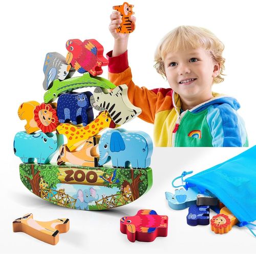NAERYUT-Animaux Jouet Enfant 2 3 4 5 Ans Garcon,Cadeau Fille Garcon 3-6 Ans Jouet Garcon 2 3 4 5 Ans Jeux Enfant 3 4 Ans Smart Games 3-5 Ans Jeux Montessori 2-6 Ans Jouet En Bois Bebe