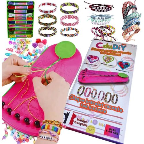 Naeryut-Kit Bracelet Bresilien Et D'amitié Avec Notice En Français¿Idée Cadeau Pour Fille 8-16 Ans,Ado¿Kit Diy Loisirs Créatifs Enfants Et Adultes¿Activité Manuelle Avec Fils