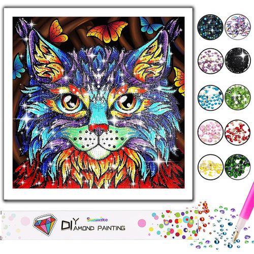 Naeryut-Cadeau Fille 7 8 9 10 11 12 Ans,Diamond Painting Enfant Activité Manuelle Fille 8-9-10-11-12 Kits Loisirs Creatifs Adultes Peinture Numero Enfant Idee Cadeaux Femme Ado Fille Cadeaux Annivers 