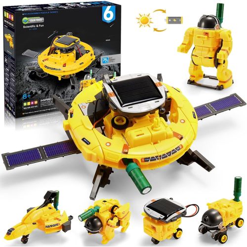 NAERYUT-Jouet Garcon 7 8 9 10 Ans,Kit Robot Solaire Experiences Scientifiques Enfants Construction Enfant Cadeau Garcon 6-13 Ans Jeux Garcon 7-11 Ans Science Et Jeu Cadeau Garçon 7-12 Ans