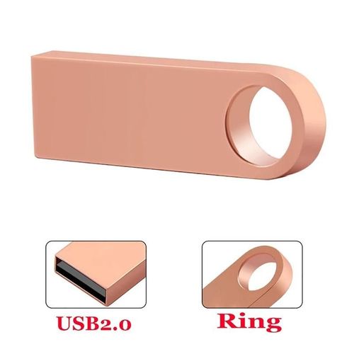 Clé USB haute vitesse 2.0, support à mémoire, lecteur flash-256 GO-Rose