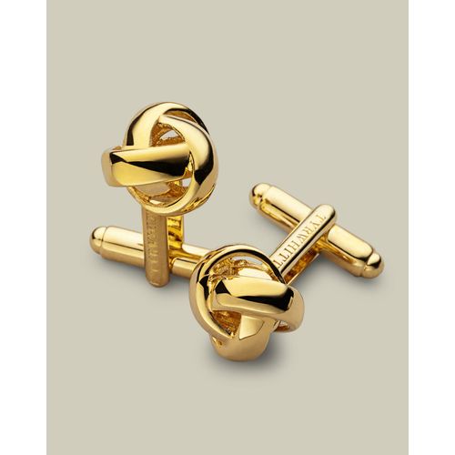 Boutons De Manchette N?uds - Or Pour Homme Par Charles Tyrwhitt