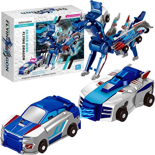 Jouet De Robot De Voiture De Déformation, Volant Pegasus Jouet De Transformation, Voiture Robot Transformable Licorne, Robot[3067]