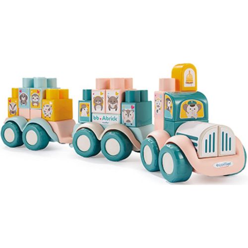 Jouets - 7918 - Train des Animaux - BB Abrick - Jeu d'eveil - A partir de 12 mois - Origine France Garantie, Pastel[2778]