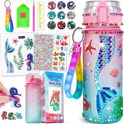 Cadeau Fille 5 6 7 8 9 Ans, Activites Manuelles pour Enfants 4-12 Ans Gourde Fille Licorne Jouet Kits de Loisirs Créatifs Br[3168]