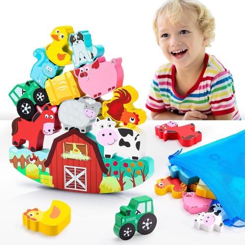 Jouet Enfant 2 3 4 5 Ans Garcon, Cadeau Fille 3-6 Ans Jeux Enfant 2 3 4 5 Ans Jouet Garcon 2-5 Ans Animaux de la Ferme Cadea[2257]