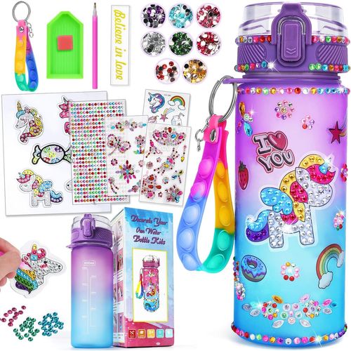 Cadeau Fille 5 6 7 8 9 Ans, Activites Manuelles pour Enfants 4-12 Ans Gourde Fille Licorne Jouet Kits de Loisirs Créatifs Br[3169]
