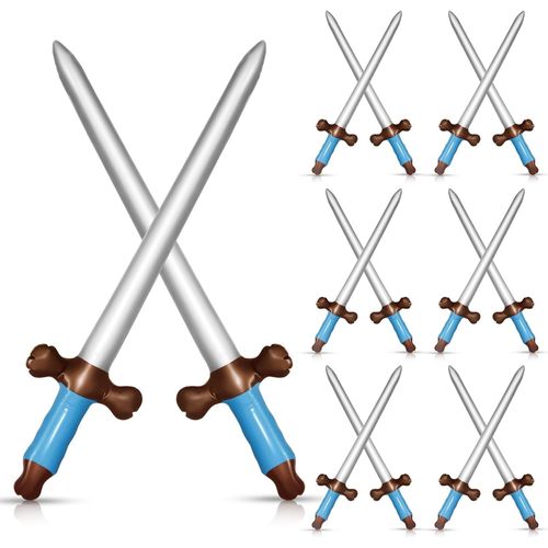 12 pièces épées gonflables jouet épée, épée couteau gonflé jouet épées armes épées ensemble, épées en plastique 24 pouces po[2266]