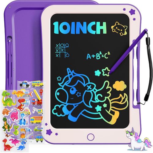 Tablette Dessin Enfant Jouets Enfant, 10 Pouces Ardoise Magique, 3 4 5 6 7 Ans Garçon Fille,Tablette d'écriture LCD, éducati[3876]