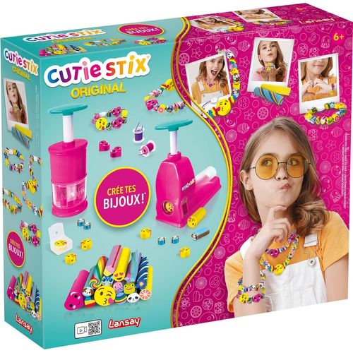 Lansay - CUTIE STIX Original - Kit Création Bracelets pour Enfants dès 6 Ans - Fabrication Bijoux - Coupe et Crée tes Perles[3280]