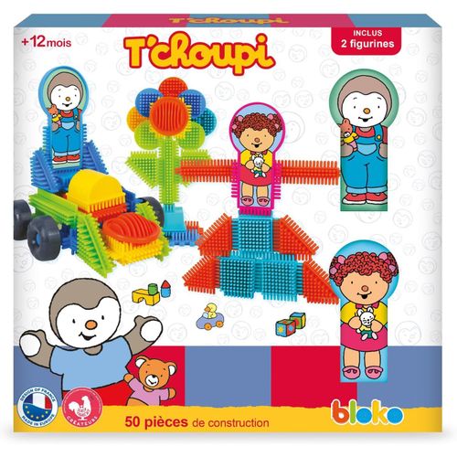 ¿ Coffret T'CHOUPI et LALOU | 50 Blocs de Construction + 2 Figurines | Jouet de Construction Enfant | Officielle | Apprentis[3916]