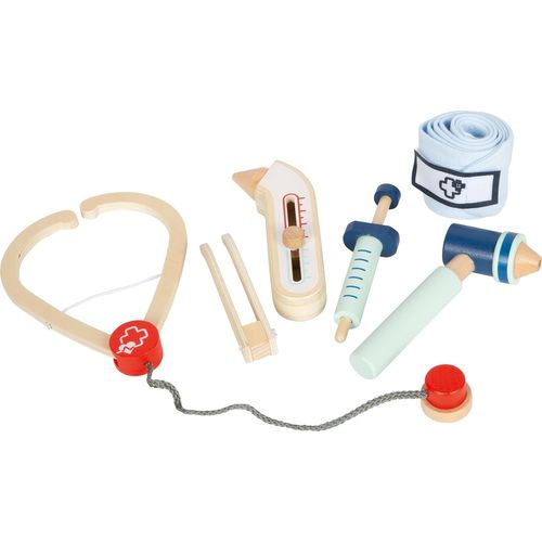 small foot Set de Jeu Docteur, Accessoires médicaux en Bois, Jouet de rôle, dès 3 Ans, 12548[1441]