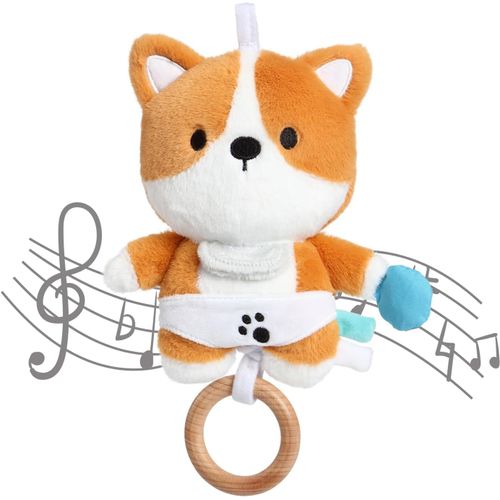 Peluche Bébé Renard, Doudou Avec Musique Douce, Jouets Musicaux Pour Garçons Et Filles, Pour Poussettes Et Berceaux, Cadeau [476]