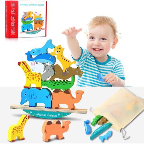 Jouet Enfant Garcon, Jeu Animale Cadeau Jouet pour 3 4 5 6 Ans Smart Games - Jeux Montessori en Bois Cadeau (Animale)[1466]