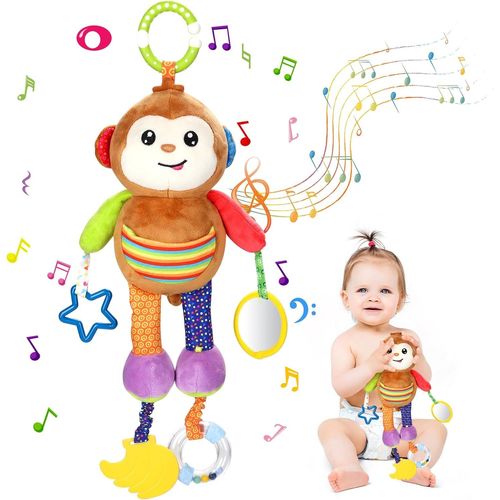 Bébé Jouet de Poussette, Jouets D'éveil Bebe 0 3 6 12 Mois, Spirale D'activité Bébé Jouet, Hochet Jouets Animales, Jouets Do[190]