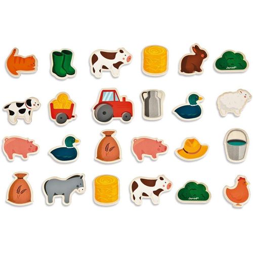- 24 Magnets Ferme - Animaux De La Ferme - Jouet En Bois - Jeu Éducatif Magnétique, Pour Manipuler, Expérimenter Et S`Amuser[1827]