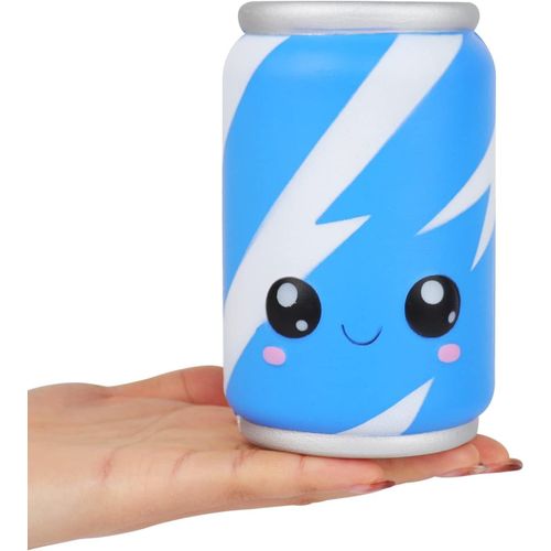 Jouet Squishies Blue Can de 4,7 Pouces Kawaii Jouet Mou Lente Remontée Aliments Squishy Soulagement du Stress pour Enfants e[616]