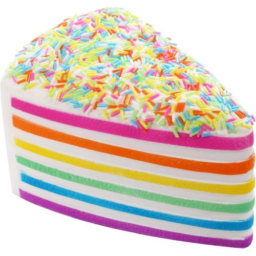 Squeeze Toys Gâteau Montée Lente Jouets Anti-Stress Squishy Kawaii Arc-en-Ciel[620]