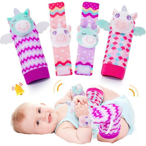 Jouet Bebe 0 3 6 9 12 Mois, Hochet Bebe 0-12 Mois Jeux Eveil Bebe 0-12 Mois Fille Licorne Jouet Bébé Cadeau 0-12 Mois Sensor[710]