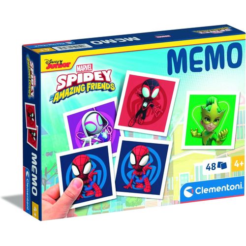 Jouet Éducatif Memo Pocket Spidey And His Amazing Friends 48 Tiles - Pour Enfants 4-6 Ans, Fabriqué En Italie, 18313[730]
