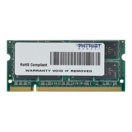 Patriot Signature Line - DDR2 - module - 2 Go - SO DIMM 200 broches - 800 MHz / PC2-6400 - CL5 - 1.8 V - mémoire sans tampon - non ECC
