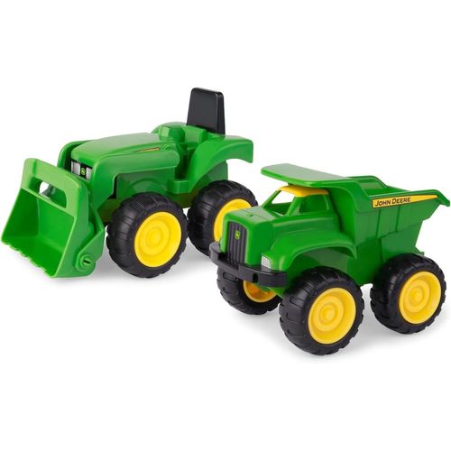 Camion Benne et Tracteur Jouet de 15,2 cm avec Chargeur, Vert[4163]