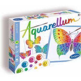 SentoSphère - AQUARELLUM JUNIOR - PAPILLONS - Kit peinture - Peinture Aquarellable Magique - A partir de 5 ans - fabriqué en[4226]