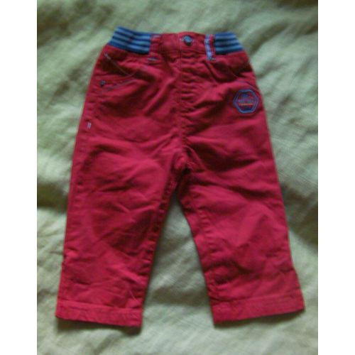 Pantalon Rouge Sergent Major - Taille 9 Mois