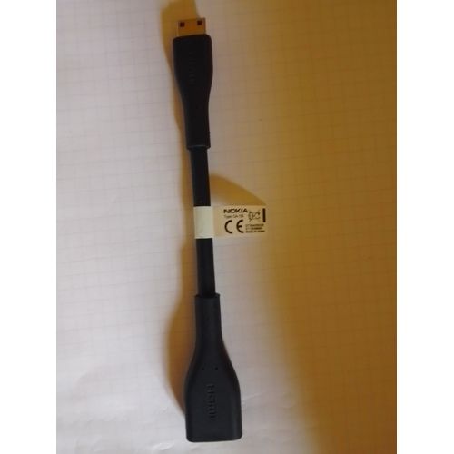 Câble Adaptateur Connecteur Fiche HDMI A Femelle vers HDMI Mini C Mâle