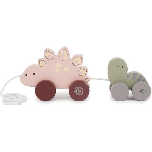 Bieco Jouet en Bois à Tirer - À partir de 1 an - Adorable Animal à Tirer en Bois Jouet pour bébé - Dinosaures en Bois à Tire[4570]