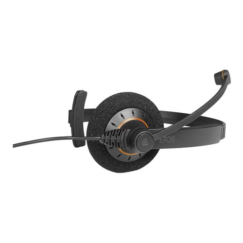 EPOS IMPACT SC 30 USB ML - Micro-casque - sur-oreille - filaire - USB - noir avec des reflets orange