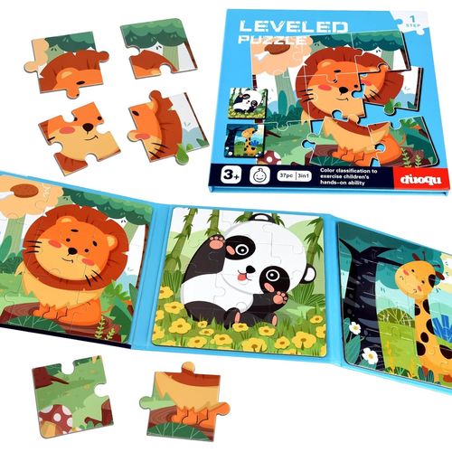 Puzzles magnétiques pour Enfants de 2 à 5 Ans, Jeux de Voyage, Jouets de Voyage pour Tout-Petits en Avion, 37 pièces, Jeux d[5048]