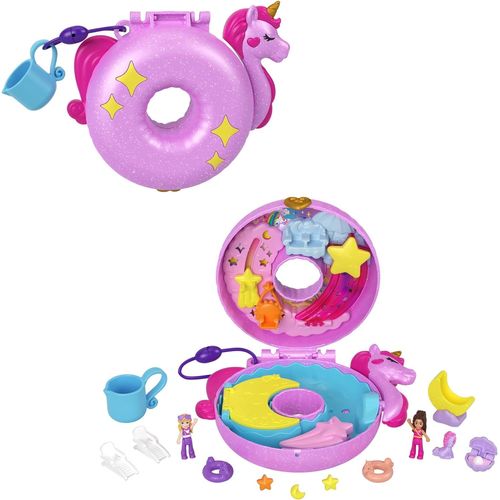 Coffret Bouée Licorne Sparkle Cove Adventure avec 2 Mini-Figurines, 12 Accessoires, 2 Éléments Qui Changent De Couleur, Jeu [4076]