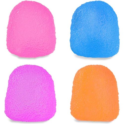 4PCS Balle Anti-Stress Enfant Adulte sur Le Thème de la Sucrerie, Squishy Cube à Presser Fidget Toys, Boule Squishy Jouets F[4427]