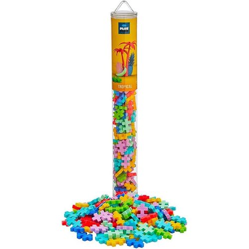 - Tube De 100 Pièces Aux Couleurs Tropicales - Jeu De Construction - Pp4264[5097]