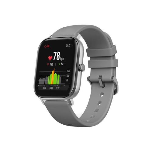 Amazfit Gts - Montre Connectée Avec Bracelet - Silicone - Affichage 1.65" - Bluetooth - 24.8 G - Gris Lave