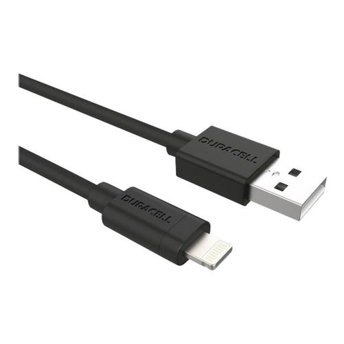Duracell - Câble Lightning - Lightning mâle pour USB mâle - 2 m