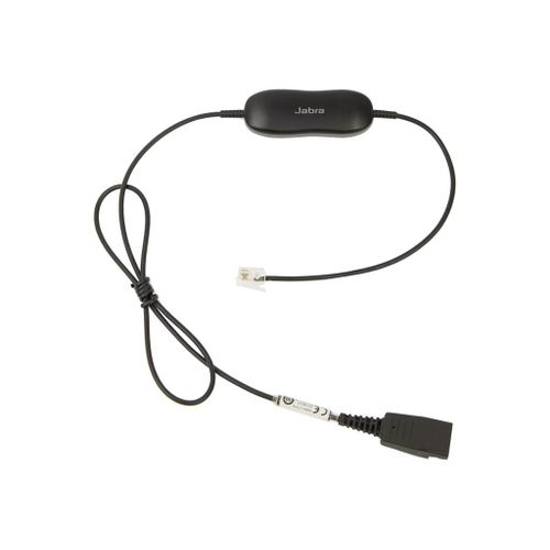 Jabra GN1216 - Câble pour casque micro - Déconnexion rapide prise pour RJ-9 mâle - 80 cm - pour Avaya one-X Deskphone Edition 96XX; Jabra GN 2000, GN2000; BIZ 2400, 2400 3in1, GN2000
