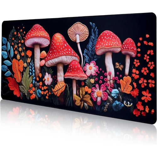 ERSHI-Tapis de Souris de Jeu, 100 x 40 cm XXL,Grand Gaming Mouse Pad, Base antidérapante et Bords Cousus Haute densité,Protection [8