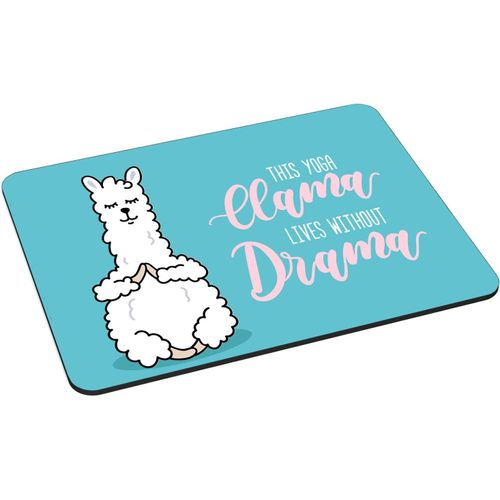 Ershi-Pedea Tapis De Souris Gaming Et Bureau - 220 X 180 Mm - Avec Bords Cousus Et Dessous Antidérapant - Yoga Lama[858]