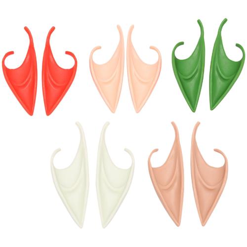 1 Paire D'oreilles D'elfe Toussaint Fausses Oreilles Accessoires De Cosplay Latex Doux Pointu Mystérieux Oreille De Fée Fournitures De Fête B