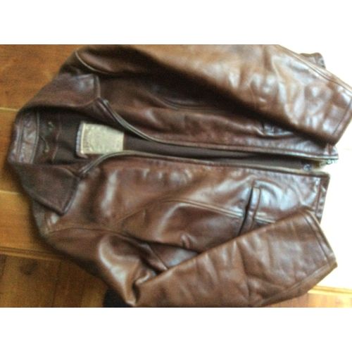 Blouson Femme Cuir Roux 40